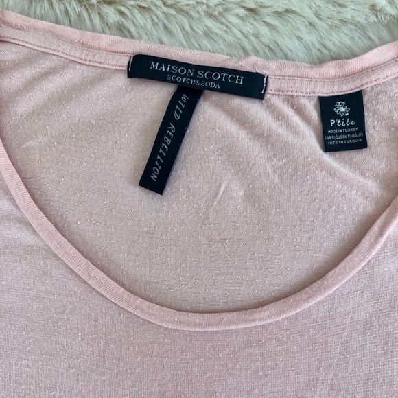 SCOTCH AND SODA PINK GRAPHIC TEE XS - Picture 4 of 8